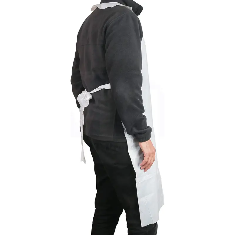 Apron Celemek Plastik Disposable LDPE Export Quality/Apron Celemek Plastik Bening Apron Disposable PE Alat Perlindungan Diri Baju Pendek Multifungsi Premium Awet 2