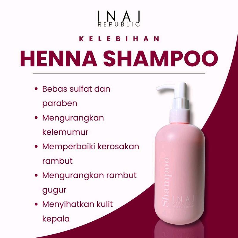 Inai Republic Treatment Henna Syampoo - Haircare Rambut, Mengurangi ...