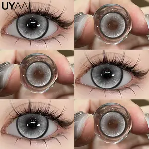 [COD] UYAAI SOFTLENS Siam LENSA KONTAK 1 passage Softlens korea Warna Natural NORMAL 14.2mm-15mm 6 MONTH Abu-Abu Eye Soflen