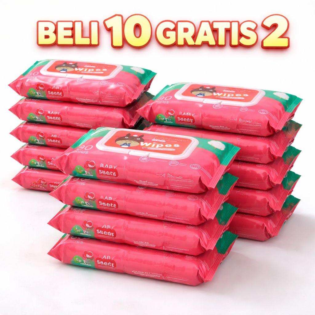 TISU BAGUS - KEMASAN BARU TANPA PENUTUP Tisu Basah Baby VIRAL TikTok BELI 10 GRATIS 2 Super Hemat Non Alkohol Lembut Halus Tebal Tidak Mudah Sobek Total 12 Pack TISU BAGUS - KEMASAN BARU TANPA PENUTUP Tisu Basah Baby VIRAL TikTok BELI 10 GRATIS 2 Super Hemat Non Alkohol Lembut Halus Tebal Tidak Mudah Sobek Total 12 Pack