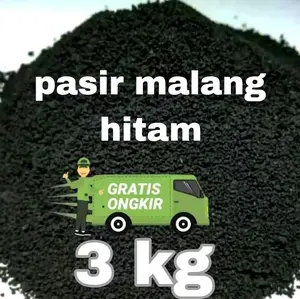 Pasir Malang 3 Kg Hitam Kasar dan Halus Multiguna