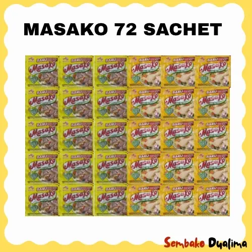 Masako Ayam + Sapi - 72 Sachet 6 renceng - Instan Msg Kaldu Masakan 0