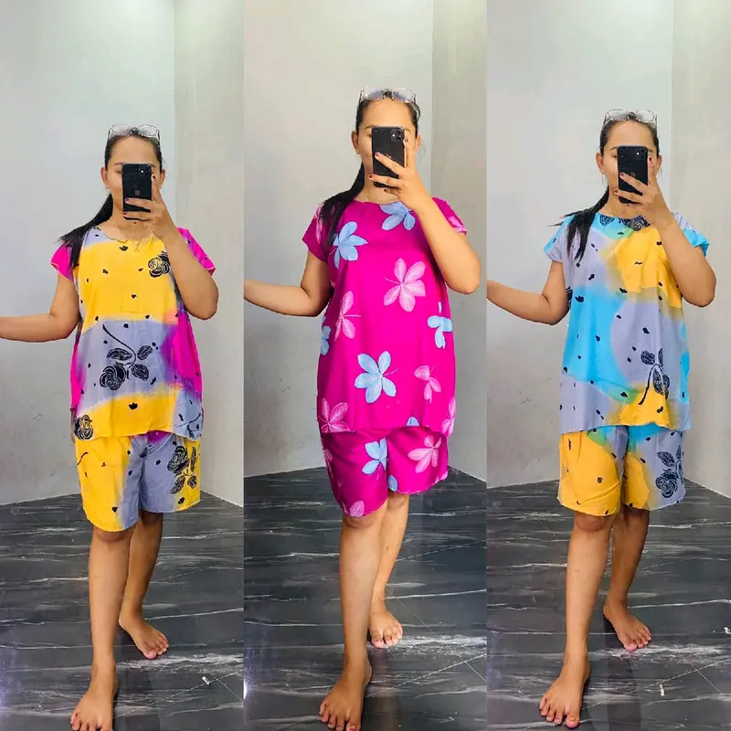 3 PCS BABYDOL PENDEK RAYON KRILL Setelan Wanita 0