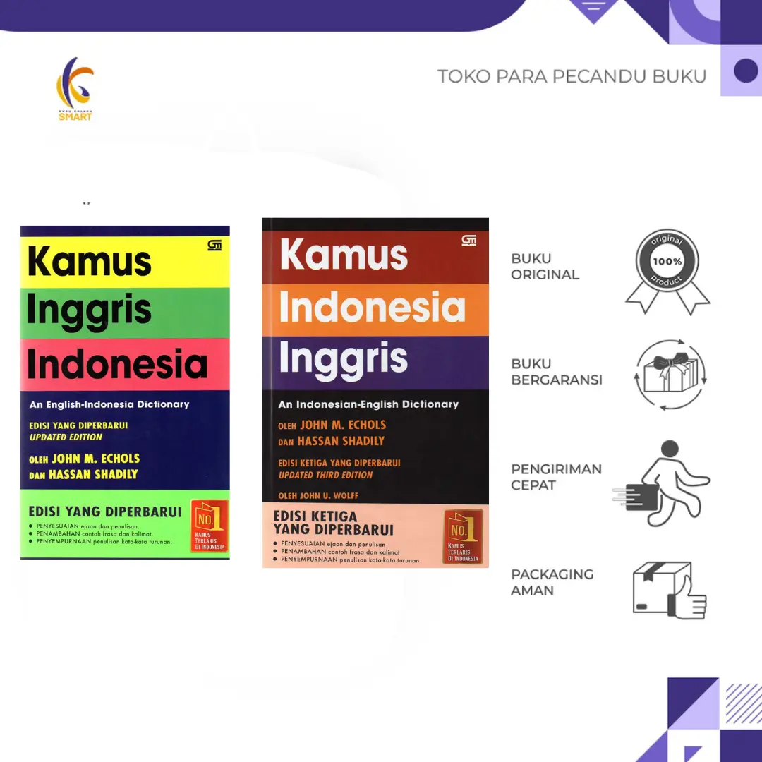 Kamus -  Inggris - Indonesia & Indonesia - Inggris ( SC ) / John M. Echols & Hassan Sadily / Bukukaluku Smart