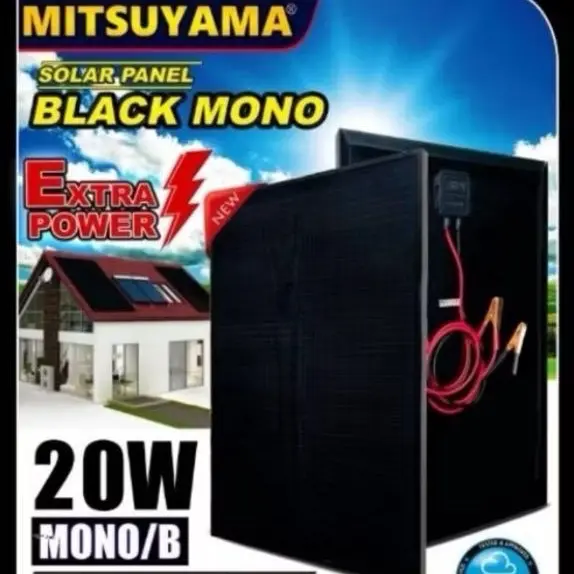 Solar Panel Cell Papan Surya 20wp Poly Crystalline Mitsuyama 5