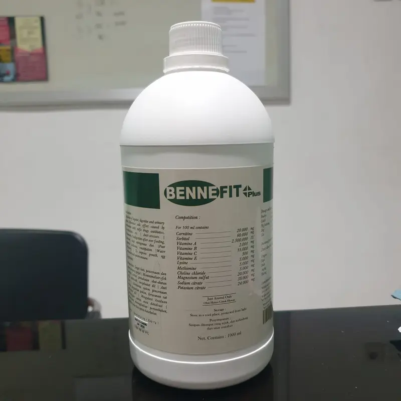 [VITAMIN UNGGAS, SAPI, BABI, ANJING, DAN KUCING] BENNEFIT PLUS 1 LITER 3