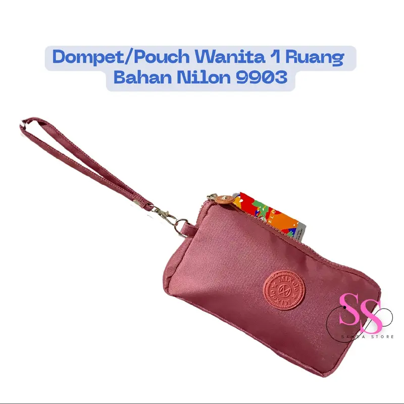DOMPET/POUCH WANITA 1 RUANG BAHAN NILON 9903 5