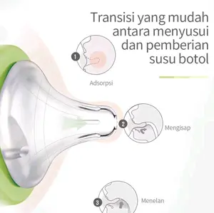 Dot Bayi Wide Neck 5 cm Nipple silikon Bpa Free Empeng Bayi Peristaltic Plus DOT Pigeon Wide Neck Anti Kolik 5cm Baby