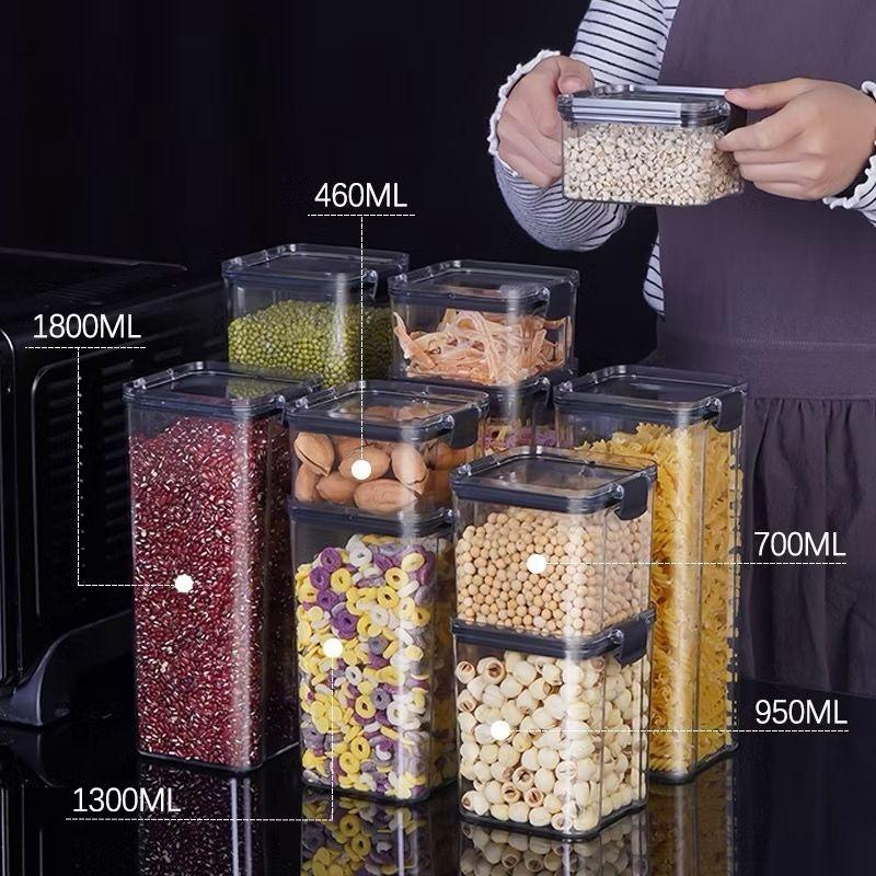 [COD] PAKET COMBO TOPLES Plastik Kotak Bening Kontainer Snack Kedap Udara Food Storage Termurah 8