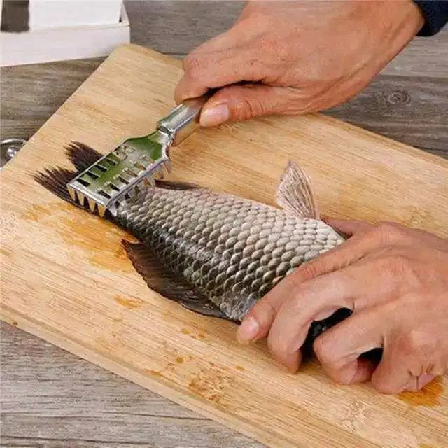 Pembersih sisik ikan / serutan pisau sisik ikan stainless steel