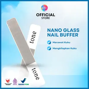 TONE Kikir Kuku Kaca+Box/ Nano Glass Nail Buffer box