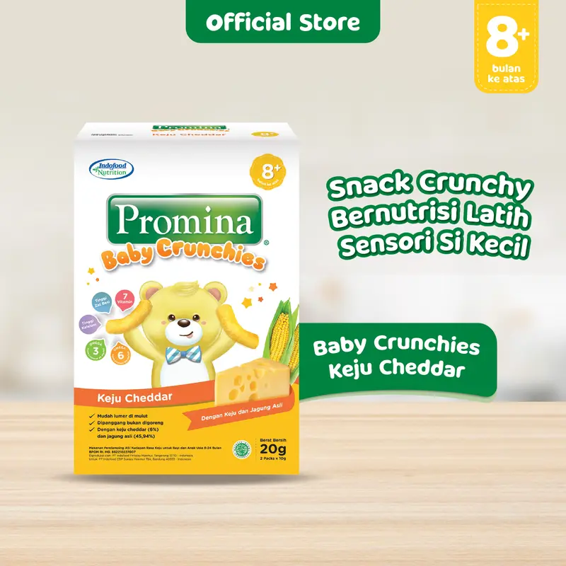 Promina Baby Crunchies Keju Cheddar 20 Gr 0