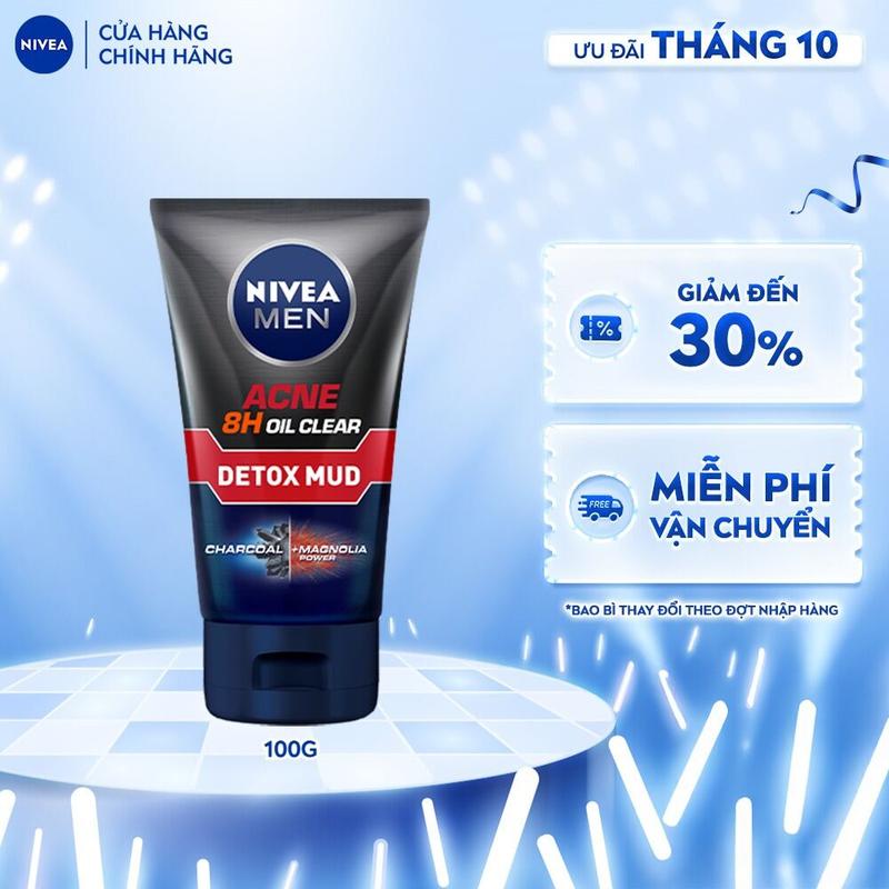 Sữa Rửa Mặt NIVEA MEN Acne Oil Clear Sạch Sâu | Giúp Giảm Mụn(100 g) - 83940/82378