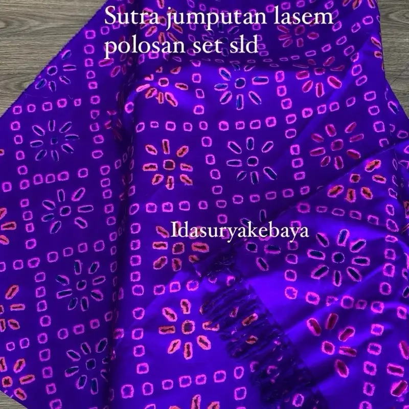 Kamen sutra jumputam lasem set sld polosan
