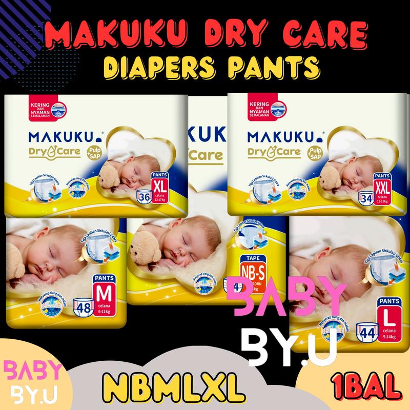 MAKUKU DRY CARE JUMBO DIAPERS PANTS L Popok Bayi 2