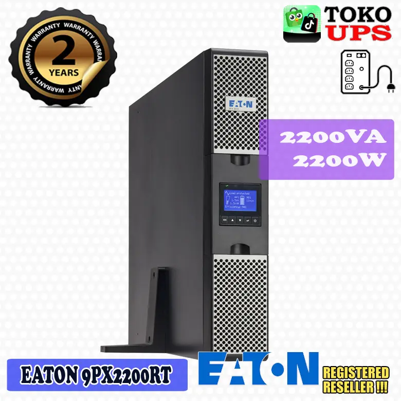 UPS Eaton 9PX2200iRT2U Rackmount 2U 2200VA 2200W 9PX2200i 2U LCD Expandable Battery