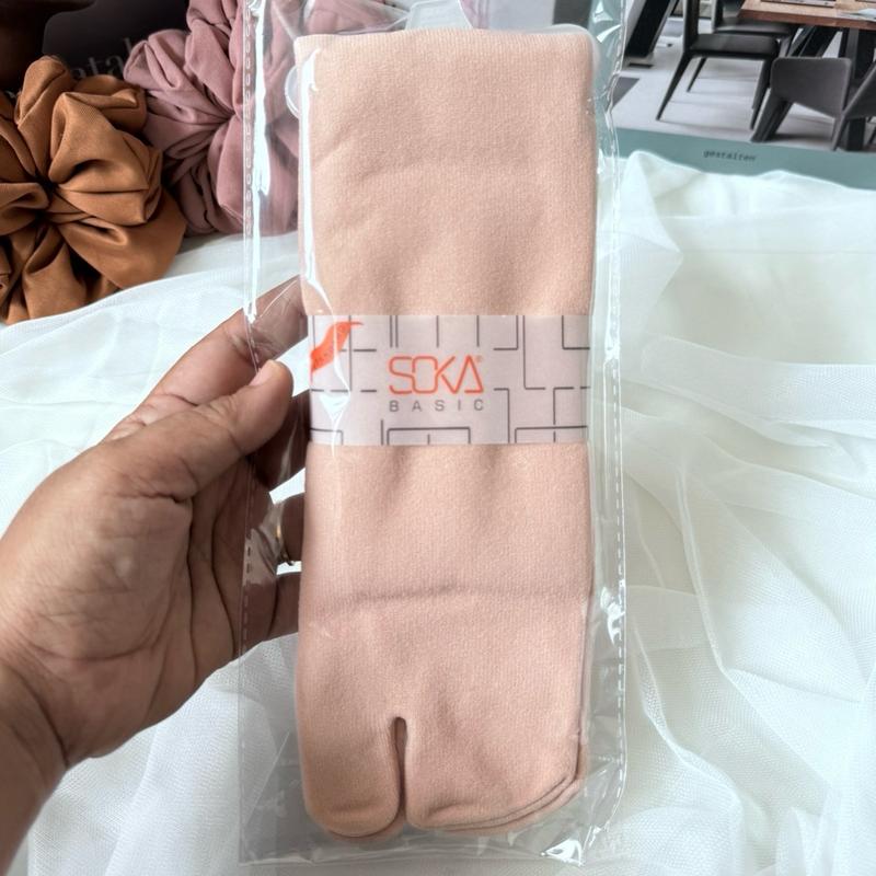 Kaos Kaki Soka Jempol Polos Ukuran L-XL untuk Muslim - Kaos Kaki Soka Polos Panjang Ukuran L XL 5
