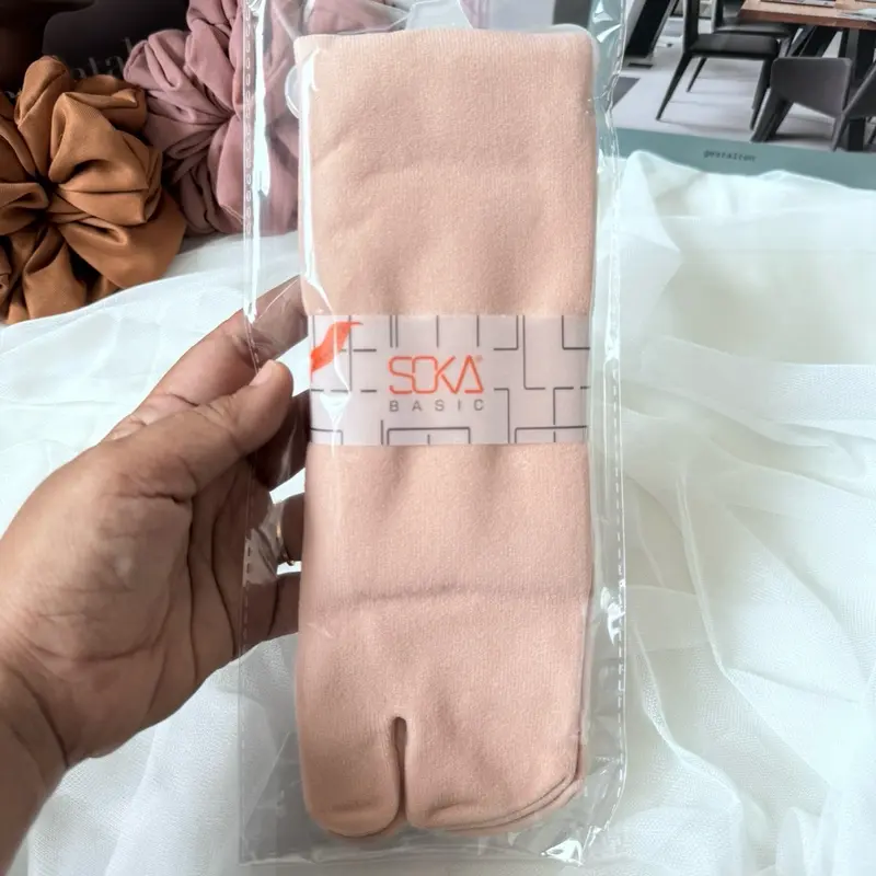 Kaos Kaki Soka Jempol Polos Ukuran L-XL untuk Muslim - Kaos Kaki Soka Polos Panjang Ukuran L XL 5
