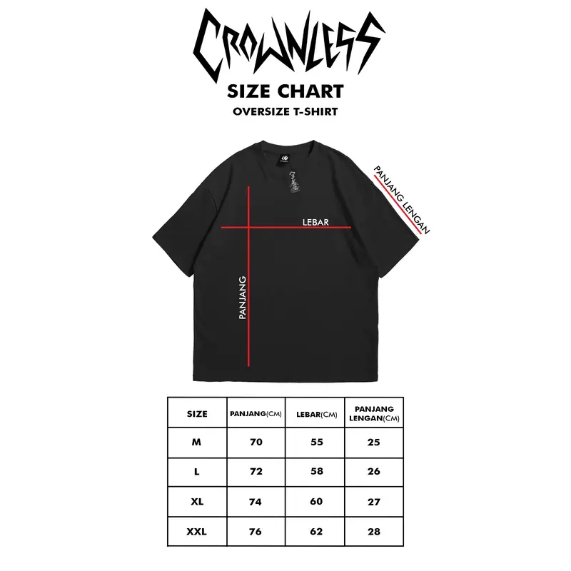 Crownless T-shirt Mind Combad 20s Oversize 3