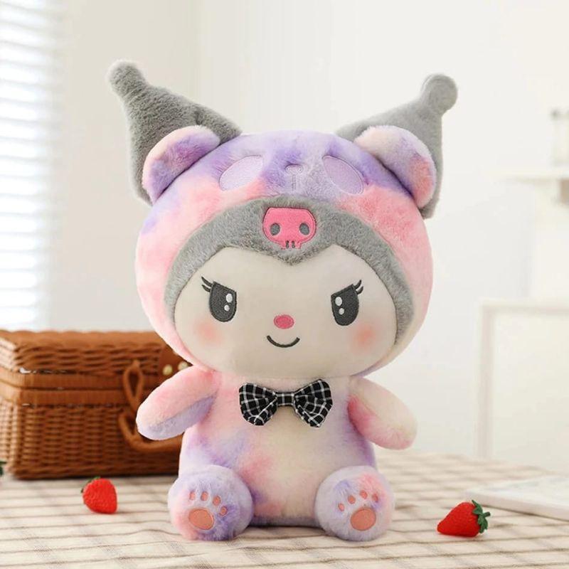 Boneka kuromi pelangi sanrio ukuran jumbo 60cm lembut mewah kado ultah Anak Asli Dolls 3
