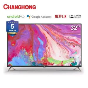 Changhong TV 32 Inch Android 9.0 Smart L32K2 dengan Google Assistant & Netflix Garansi 5 Tahun