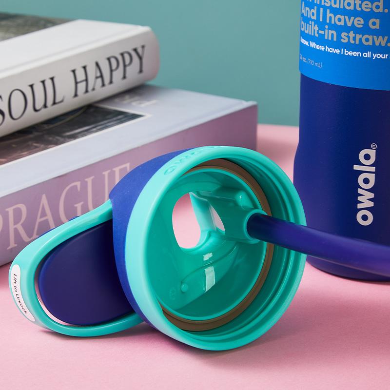 Product Introduction of owala Cup Vacuum Flasks & Thermoses Water Bottle Drinkware Thermo Tumbler Stainless Steel Thermal Mug Original Cold Hot Coffee Insulated Lid Straw Bottled Portable tumbler heat and cold original official store 24oz 32oz 710ml 950ml Loop 22