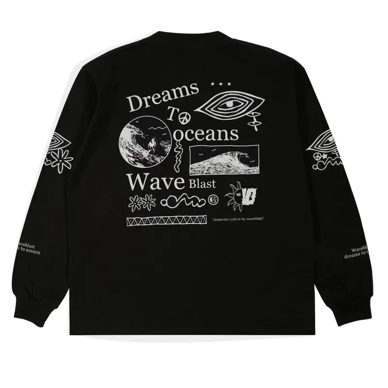 Waveblast Longsleeve Oceans Black 1