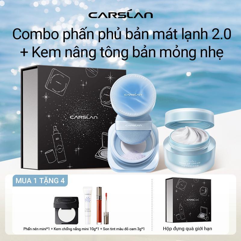  【Combo Kem nâng tông All-star Carslan 50 ml + Phấn phủ Black Magnet 2.0 8g 