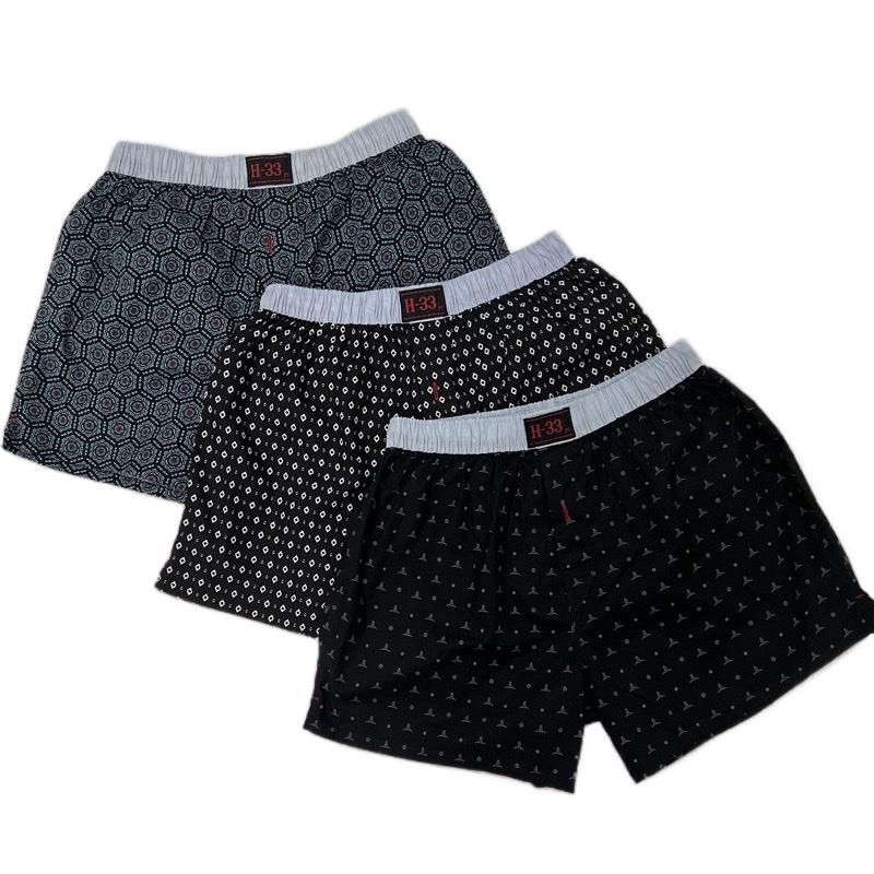  Combo 3 Quần Đùi Nam H33 Vải Kate  Cotton Mềm Mịn Thoáng Mát Lưng Thun Co Giãn 4 Chiều Phù Hợp Kích Cỡ 45 Đến 87kg 