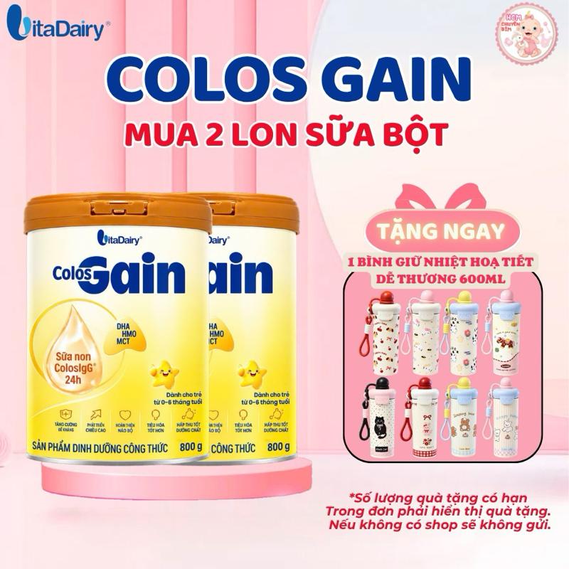 Combo 2 Sữa Bột COLOS GAIN 800g Bổ Sung Dinh Dưỡng - Hỗ Trợ Tăng Cân Cho Bé