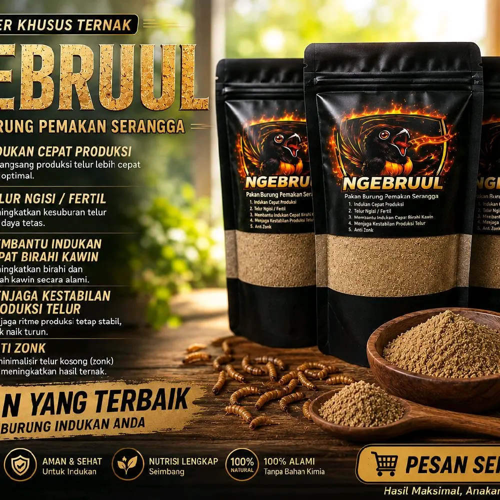 Voer Murai Batu Ternak Premium | Bantu Percepat Masa Produksi Indukan & Mempercepat Masa Birahi