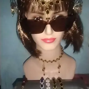 RAMBUT WIG BOP PENDEK PONI SEBAHU RAMBUT PALSU LURUS WANITA WIG COSPLAY PARTY