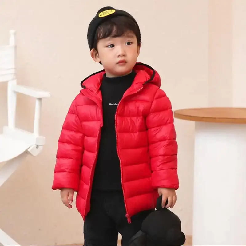 jaket gelembung anak usia 1 - 12 tahun jaket puffer kids hangat untuk kusim hujan Parasut Lengan Anak-Anak Fashion 0