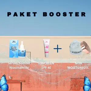 [PAKET BOOSTER] Serum Booster Niacinamide 20 ml + Hydro Boost Moisturizer 30 gram + Suncreen spf 40