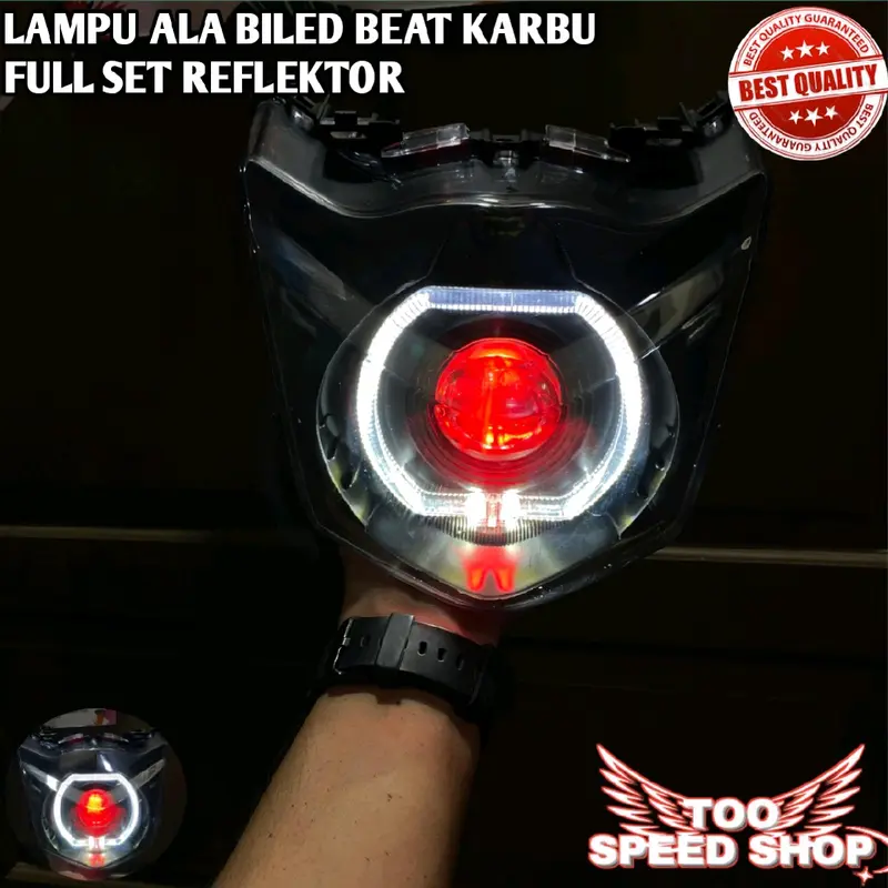 lampu biled beat karbu 4,5 inc full set tinggal pasang 2