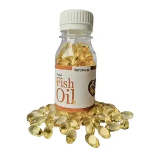 Minyak Ikan 50pcs Fish Oil Kucing Anjing Kelinci dan Hamster Vitamin Omega Pelebat Bulu Anti Rontok Penambah Imun dan Nafsu Makan Kucing Anjing Kelinci dan Hamster