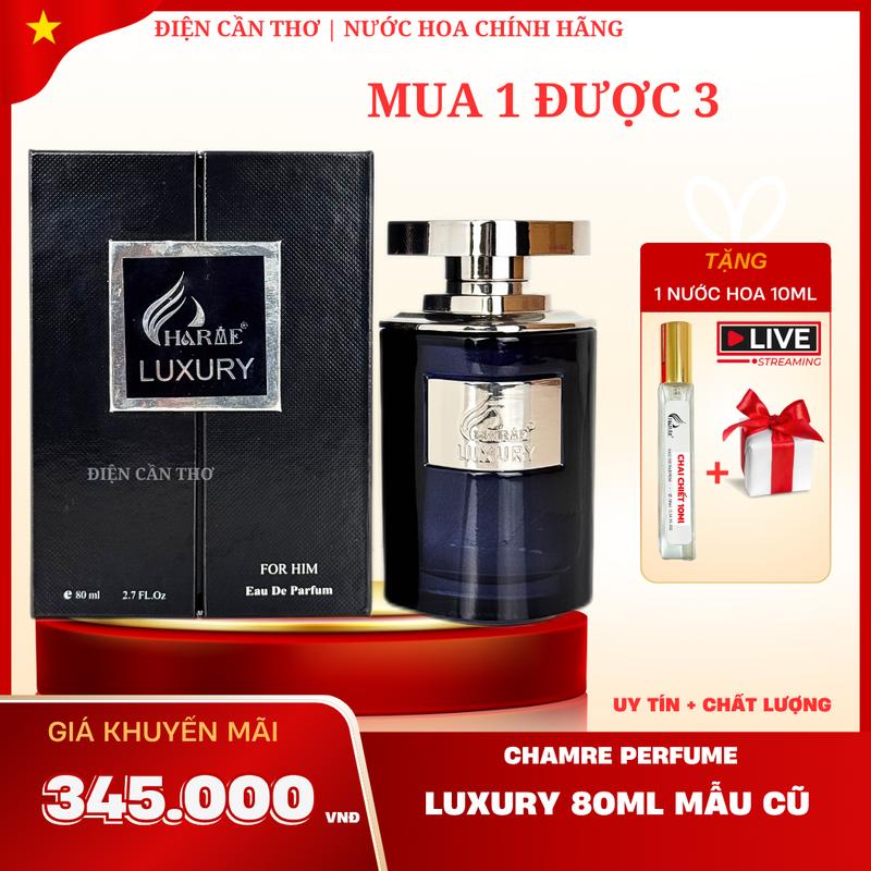  Nước hoa nam cao cấp Charme Luxury 80ml Tặng 1 nước hoa 10ml nước hoa charme perfume chính hãng Perfume Xịt Thơm Tinh Dầu H R V E 