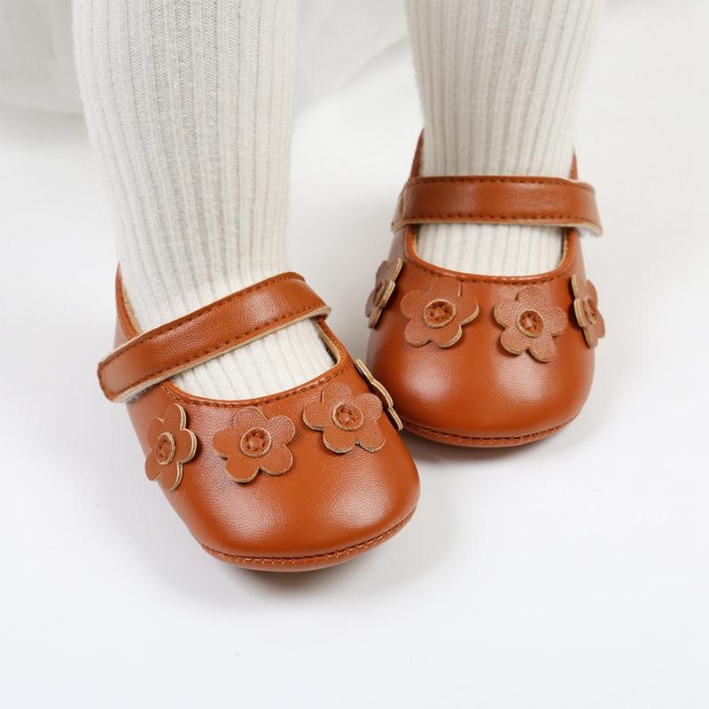 Product Introduction of Toddler Walking Flat Shoes Baby Girl Shoes PU Leather Crib Shoes Toddler Girls Shoes for Summer Princess Shoes 35