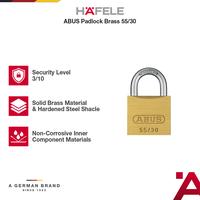 Gambar HAFELE ABUS Gembok Kecil 55/30mm Kuningan Serbaguna Anti Karat  - Padlock Brass ORIGINAL dari HAFELE Kota Bekasi 4 Tokopedia