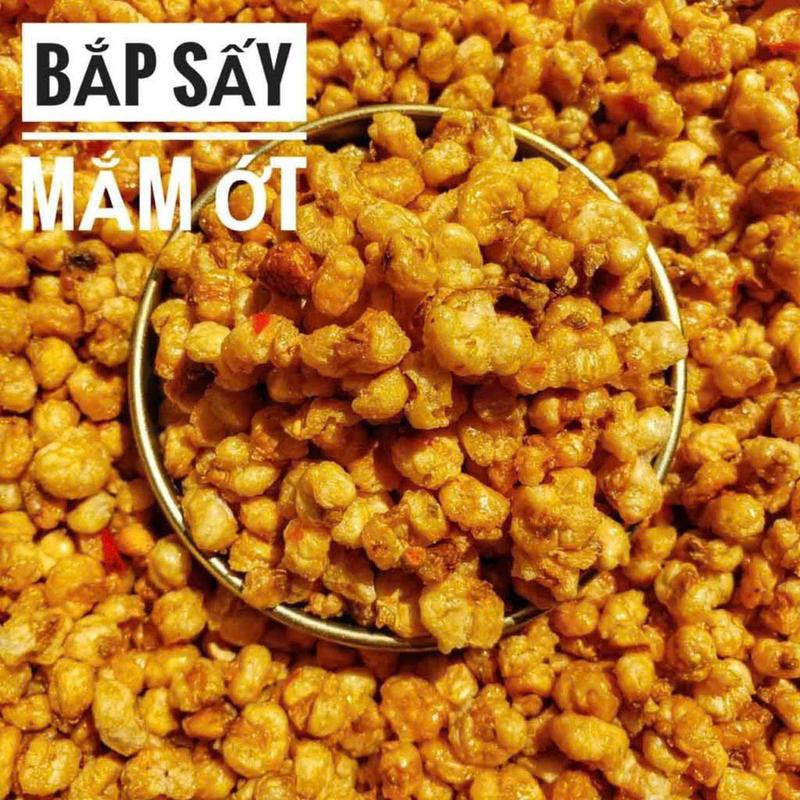 Bắp Chiên Mắm Ớt Giòn Ngon Loại 1 - Ngô Rang Mắm Ớt Cay 500gram