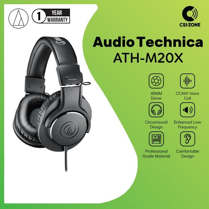 Gambar Audio Technica ATH-M20X Professional Monitor Headphone dari CSI-ZONE Kota Tangerang Selatan Tokopedia