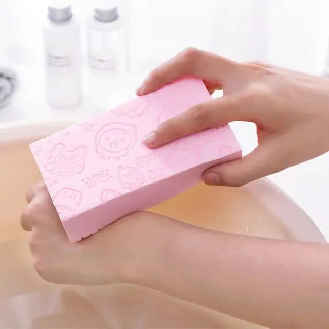 Spons Mandi Anti Daki Spon Pengangkat Daki Sponge Busa Import Murah / Spons Mandi Sponge Daki Spon Busa Pengangkat Kotoran Pembersih Badan Kaki Alat Gosok Sabun Bath Soap Bayi 3
