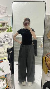 Product Review of QUẦN DÀI KAKI ỐNG RỘNG PARACHUTE LƯNG CHÉO - FRIENDS FOREVER CHÍNH HÃNG from B**ི 2