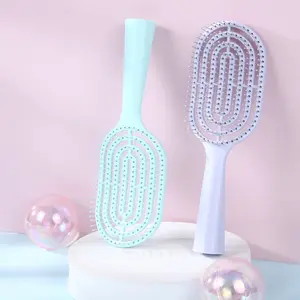 GGS HL0672 Sisir Rambut Portabel Vertikal Membersihkan Diri Scalp Massager Sisir Anti Kusut Rontok Y1864