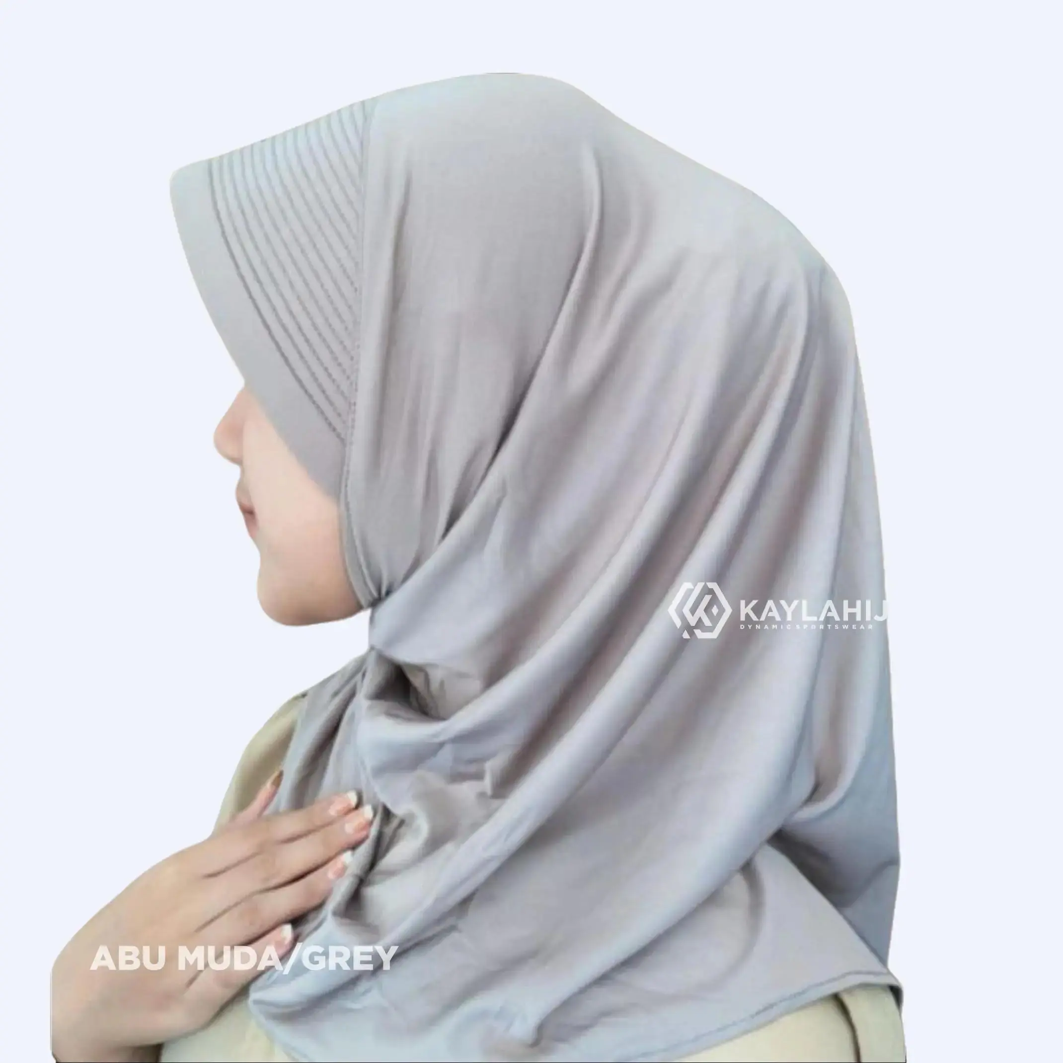 KAYLAHIJAB99-Kerudung Muslim Sekolah Jilbab Sport Bergo Jersey Pet Tebal Vintage Olahraga Sekolah Anak SD SMP Coklat Pramuka  Instan