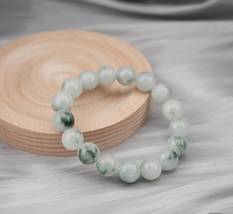 Cloud Jewelry Ice Floating Jadeite Bracelet Light Luxury Commuter Aurora Ice Seed Daily Stacking Section 0
