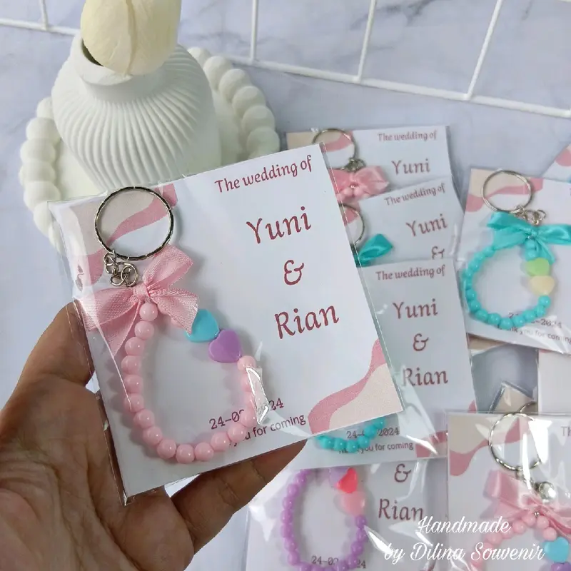 (isi 50 pcs)  Souvenir ganci manik/souvenir gantungan kunci/souvenir pernikahan  Ulang tahun 0