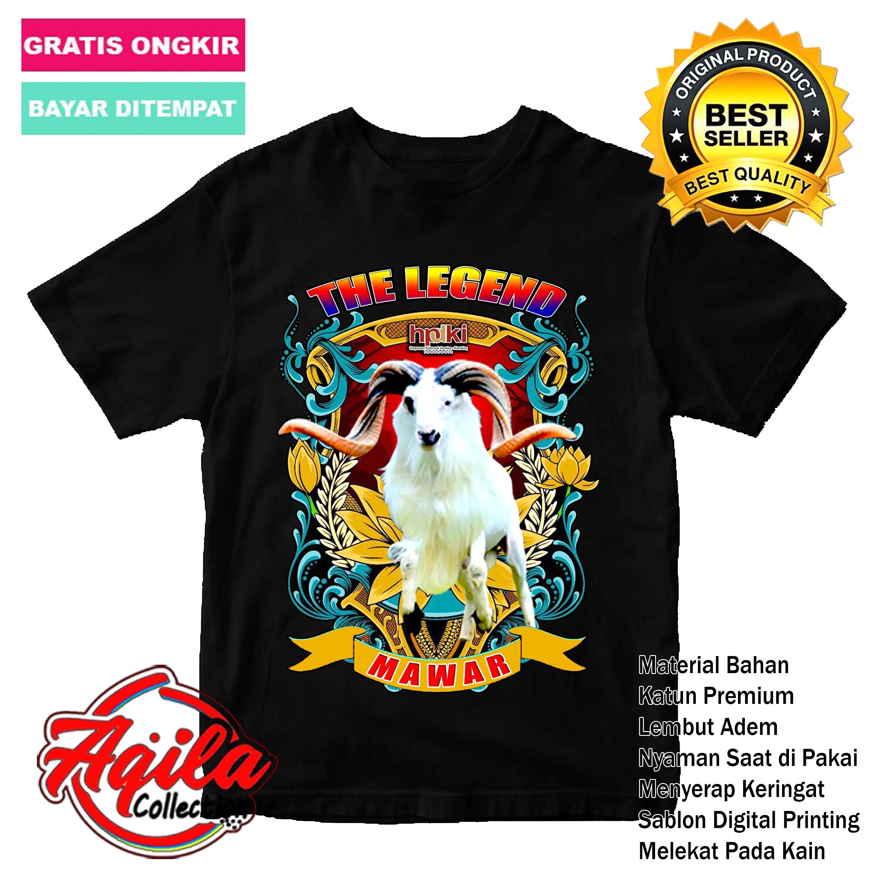 Baju Anak Motif DOMBA GARUT MAWAR Bahan 100% Katun Fashion