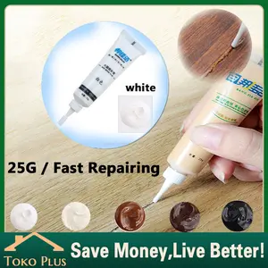 Mebel Refinishing Kayu Pintu Perbaikan Lantai Cream Cat Kayu Lubang Perbaikan Awal Bahan Cat