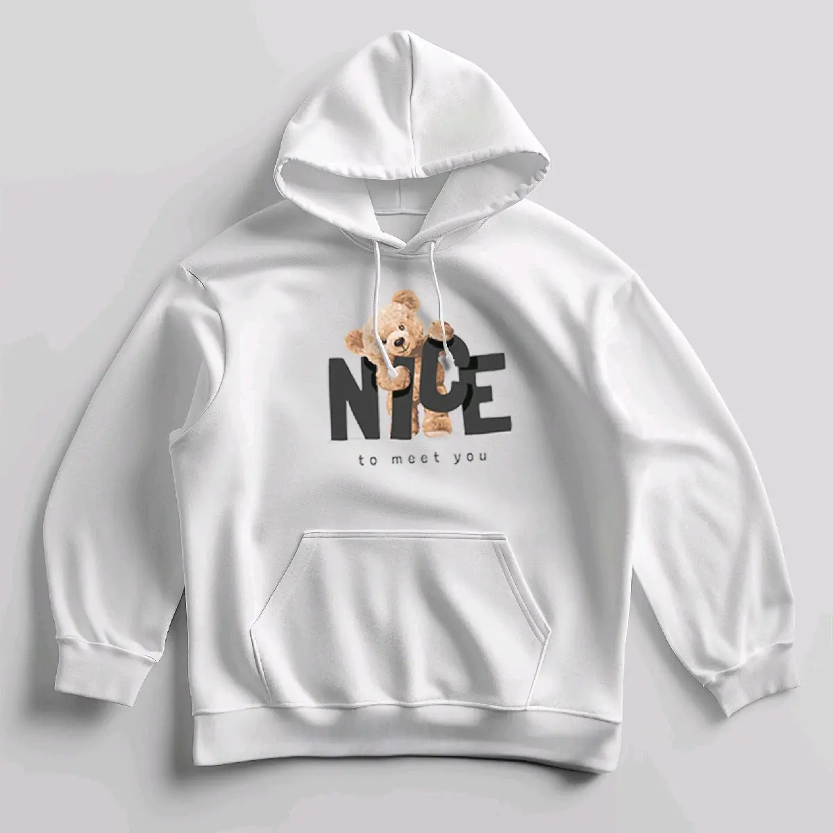 Hoodie NICE TED atasan wanita remaja All sise baby Terry. Sweater Cewek